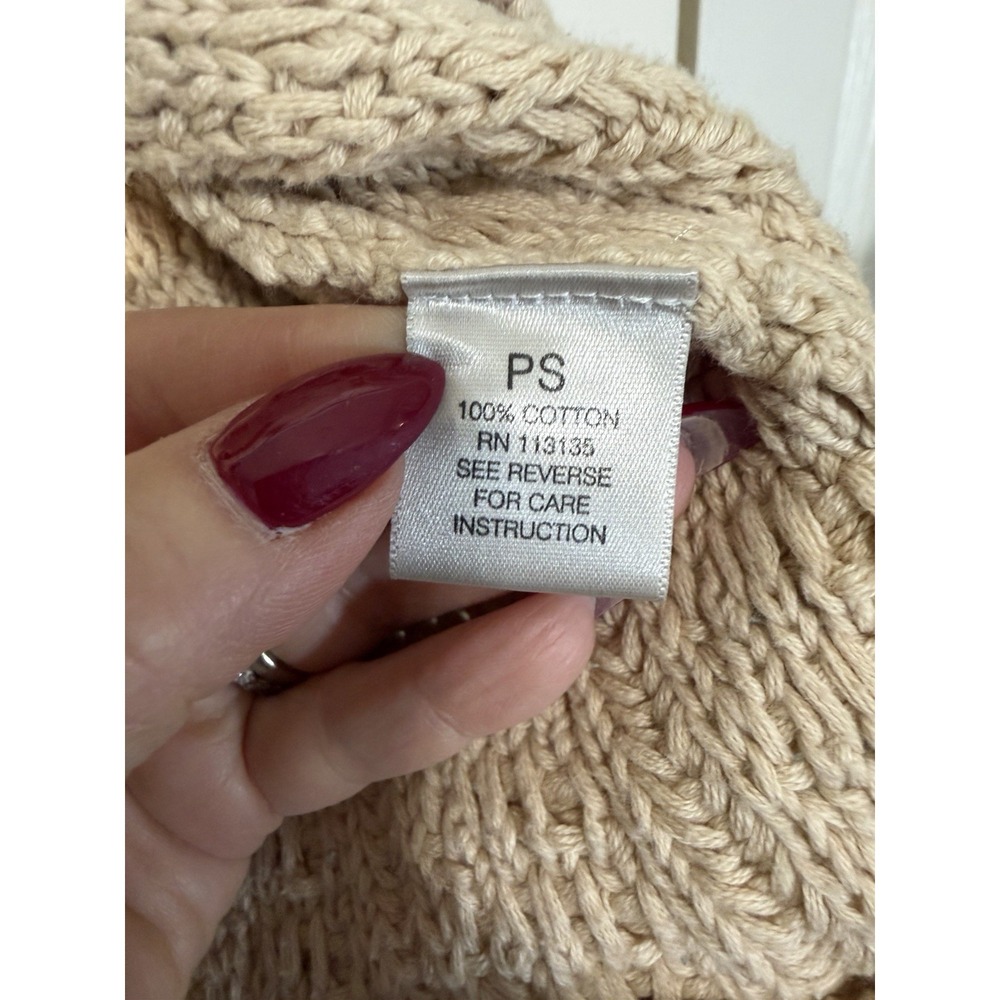 Leo & Nicole Women's Cardigan Sweater Beige Size Small - Picture 6 of 6